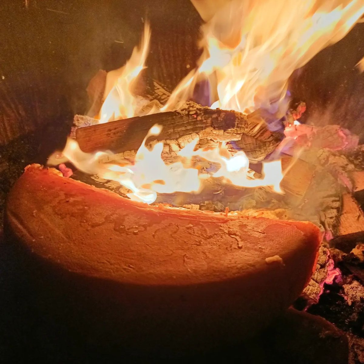Raclette au feu de bois